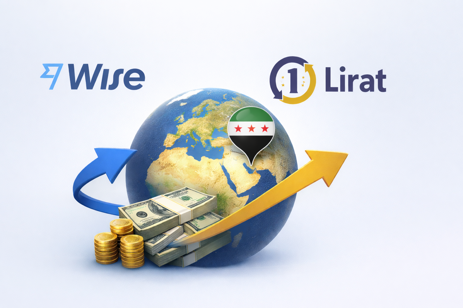 كيفية تحويل الأموال من Wise إلى سوريا عبر محفظة ليرات