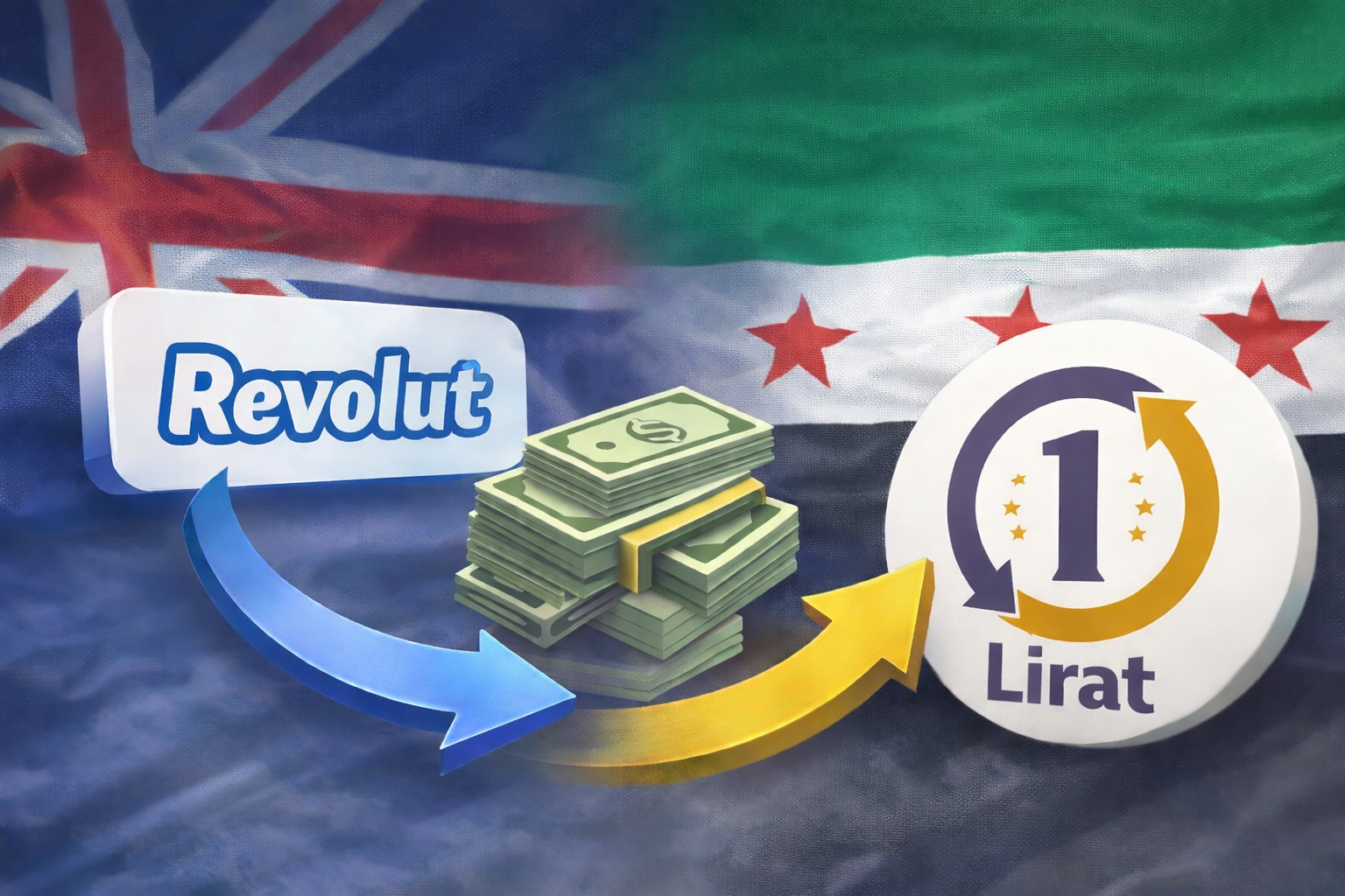 تحويل الأموال من Revolut إلى سوريا عبر ليرات (الدليل الكامل)