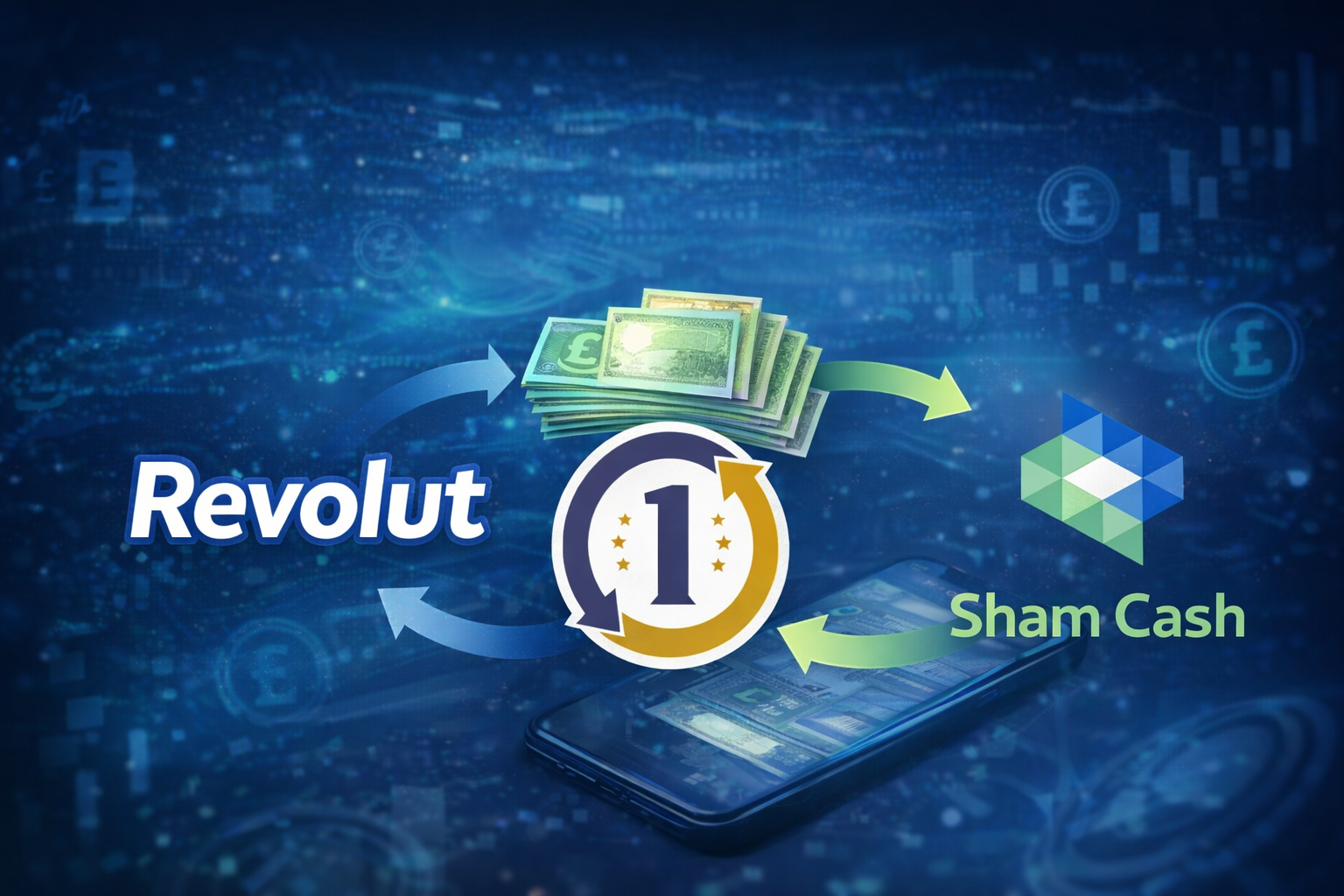 أسهل طريقة لـ تحويل الأموال من Revolut إلى شام كاش في سوريا